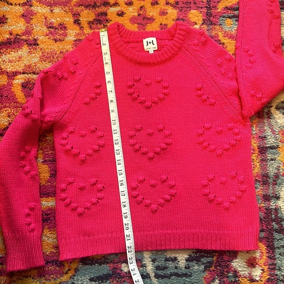 John & Jenn Pink Heart Sweater - Picture 5 of 7